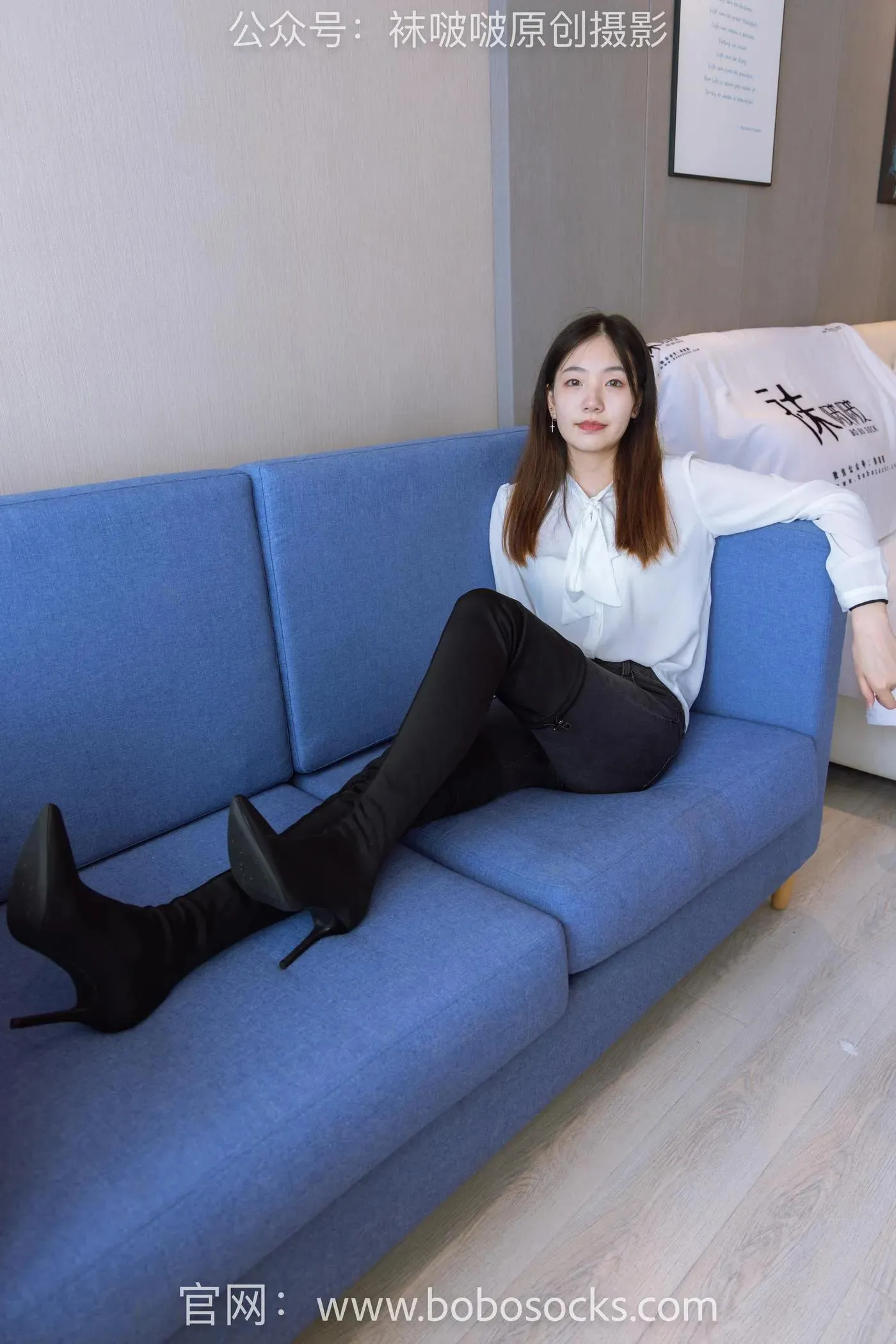 [BoBoSocks袜啵啵]NO.158 小甜豆-高跟长靴、白棉袜、裸足 [136P]插图6